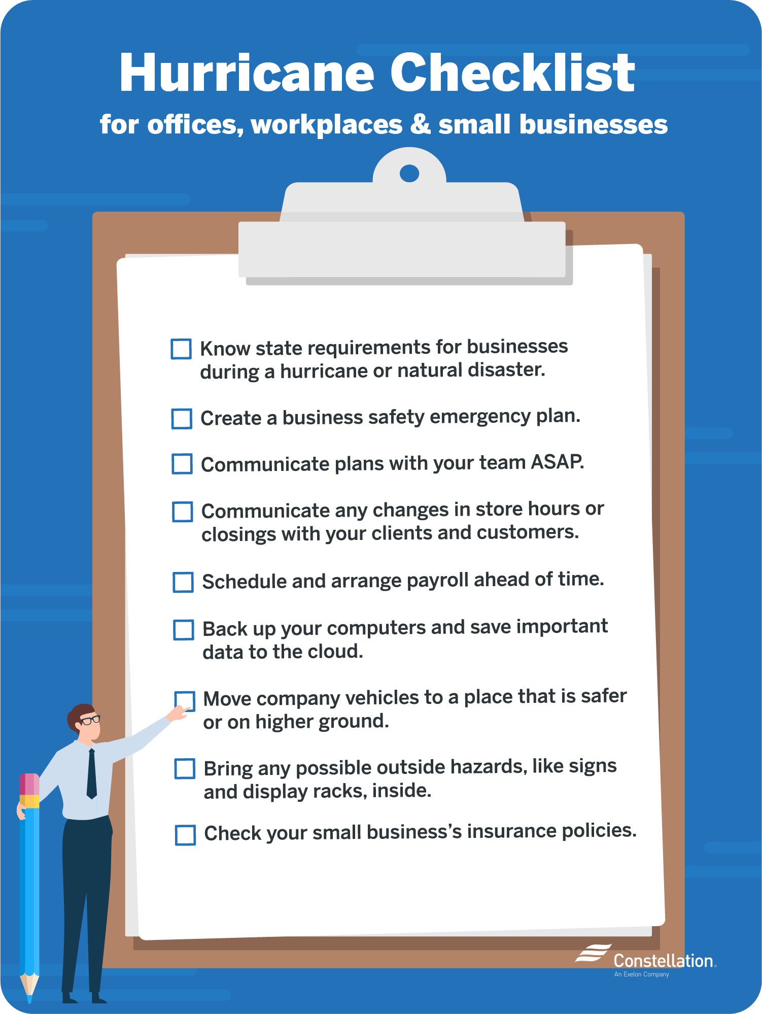 hurricane preparedness checklist businesses