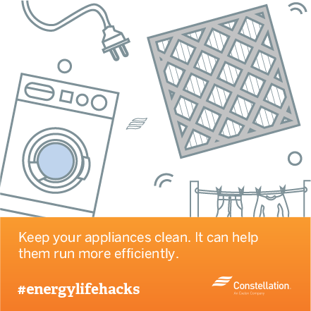 energy saving tip keep appliances clean