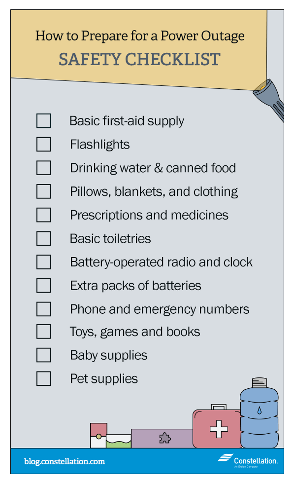 Power Outage Safety Checklist
