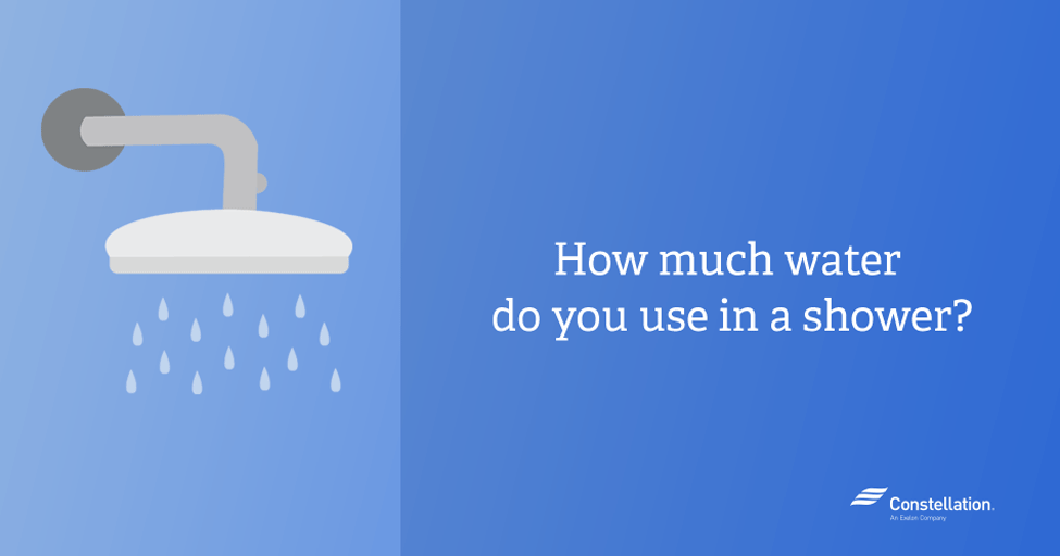 How much water do you use in a shower?