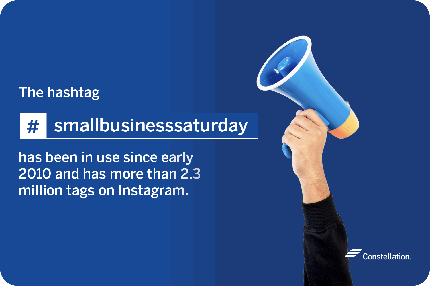 Using the hashtag #smallbusinesssaturday for marketing