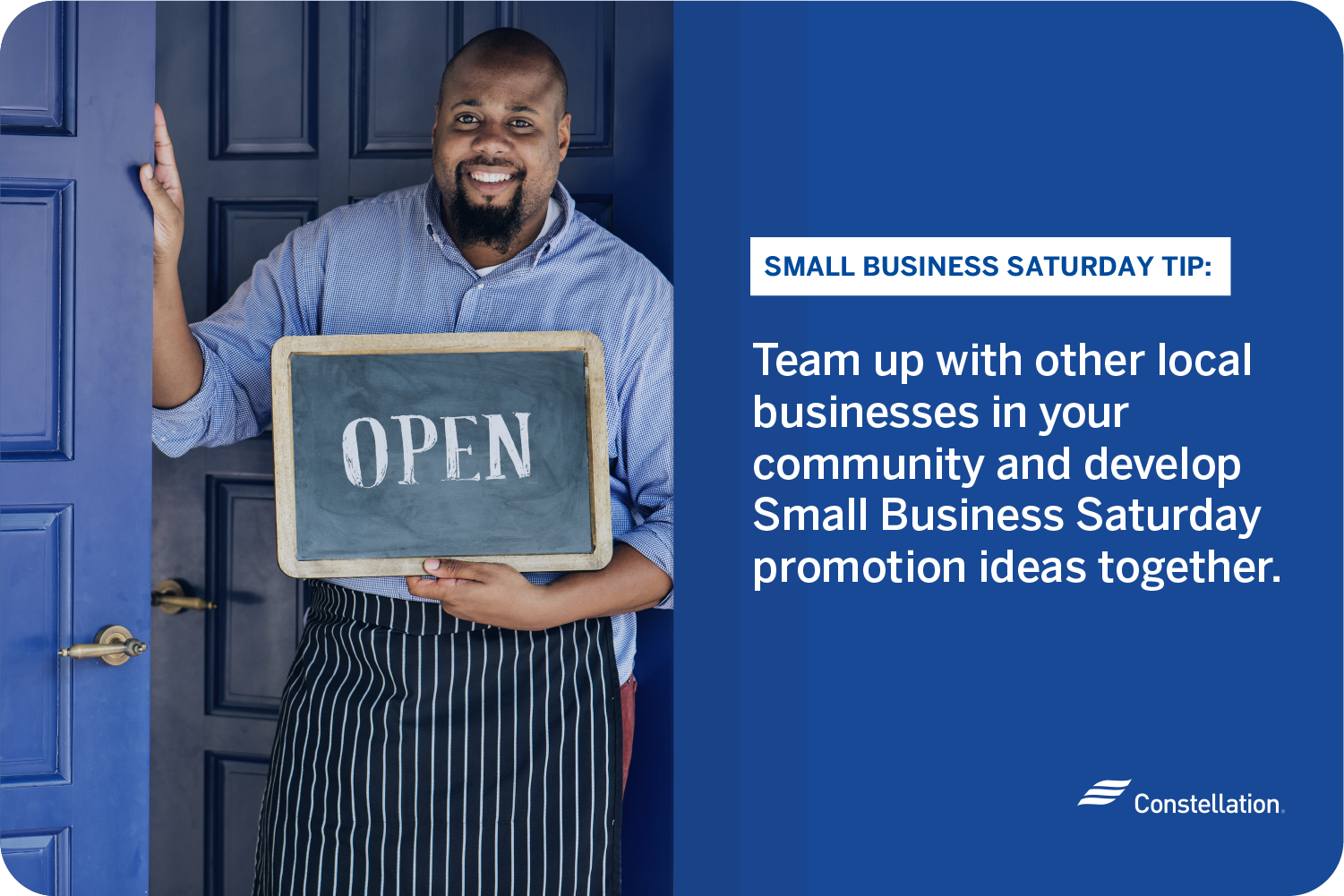 Small business saturday tip promotion idea
