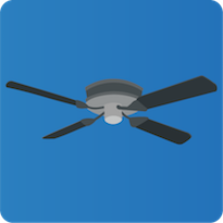 Energy-efficient Ceiling Fan Button