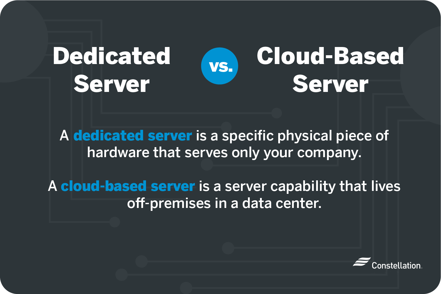what is the difference between a dedicated server and cloud server