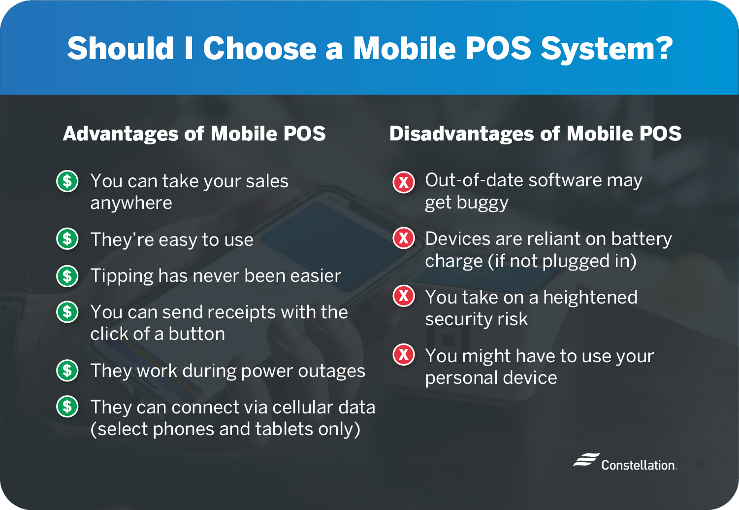 mobile pos system advantages and disadvantages