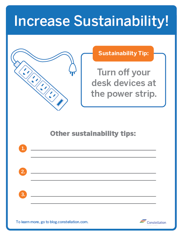 Office Etiquette Signs To Conserve Energy Water Constellation