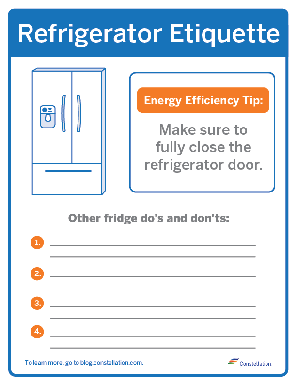 refrigerator sign for the workplace