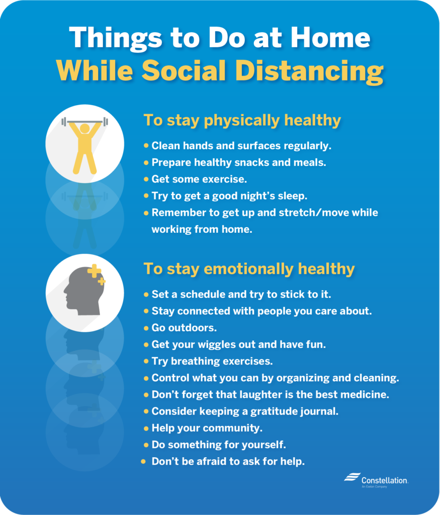 16 Tips for Staying Healthy While Social Distancing | Constellation