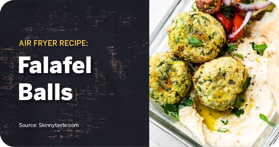 Falafel Balls air fryer recipe for meal prepping