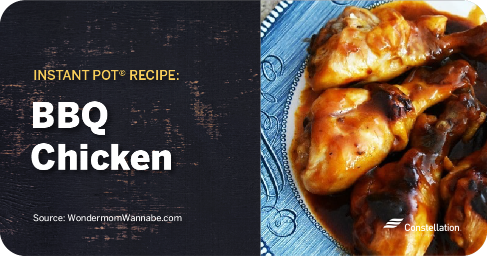 BBQ Chicken Instant Pot recipe for meal prepping