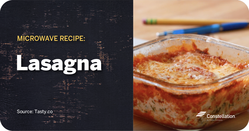 Lasagna microwave recipe for meal prepping