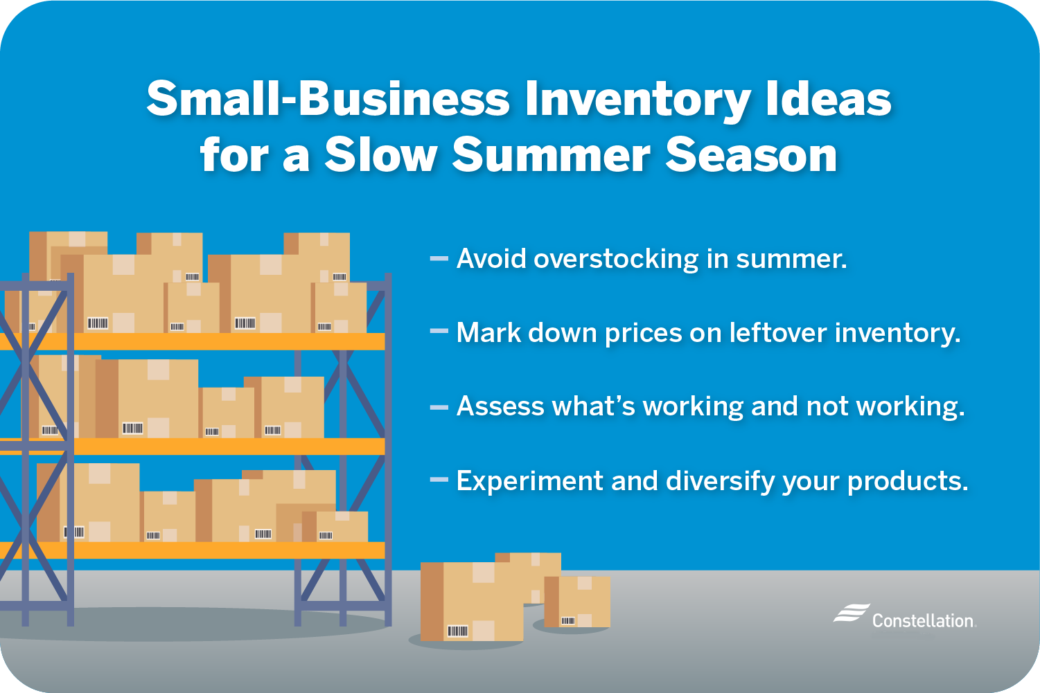 How your small business can handle inventory if summer is your slow season