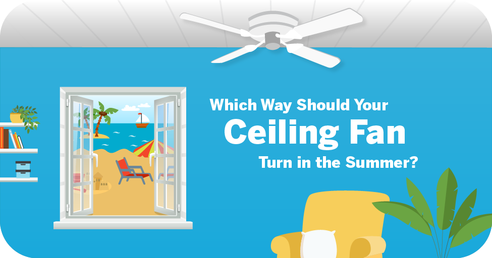Ceiling Fan Turn In Summer Winter, Which Direction Should A Ceiling Fan Turn In The Summertime