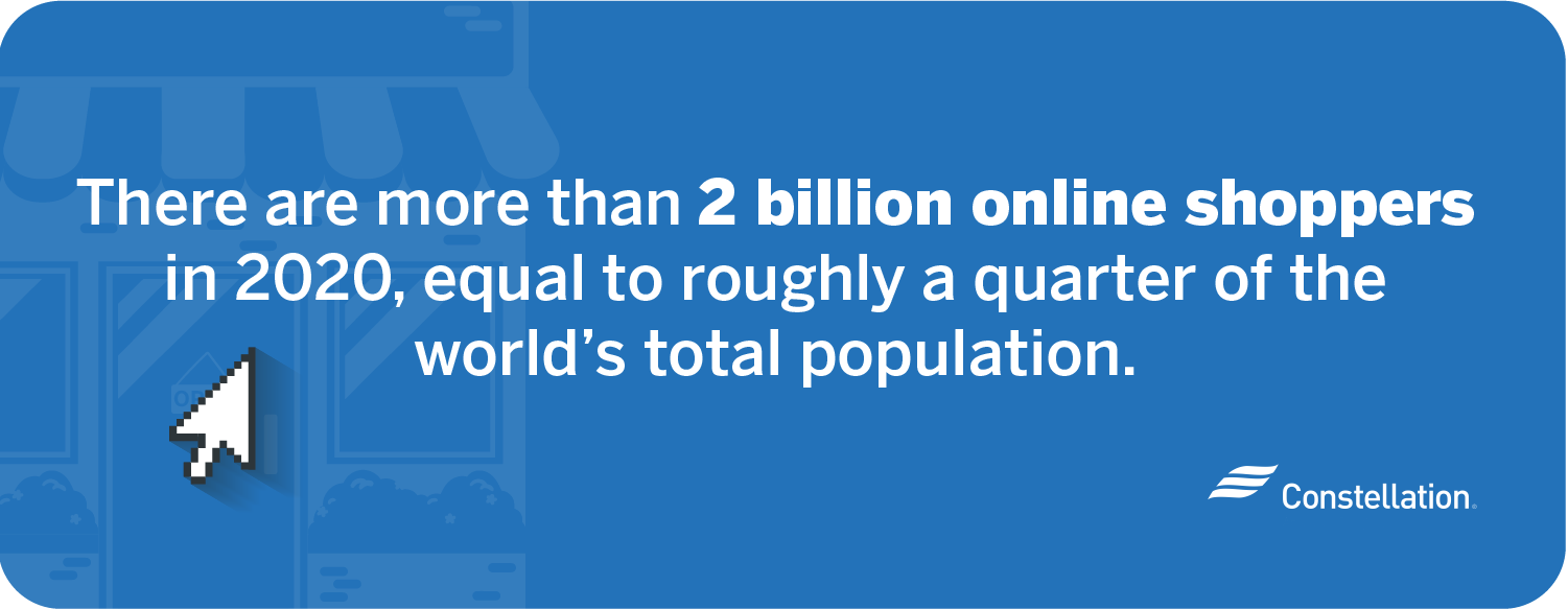 There are over 2 billion online shoppers in 2020