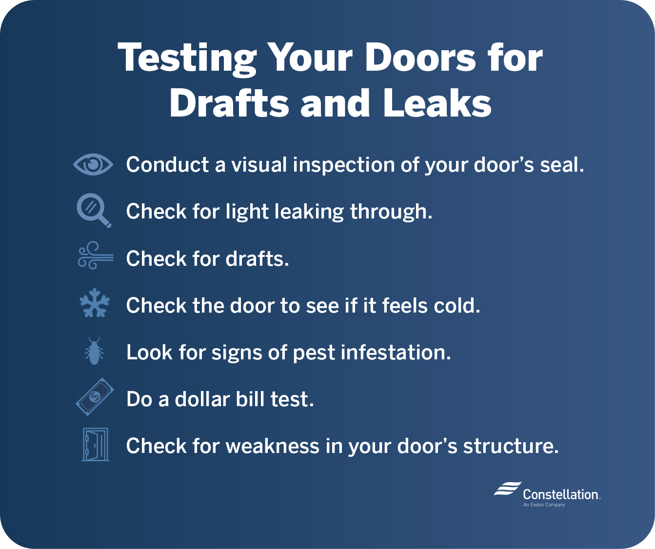 Testing your doors for drafts and leaks