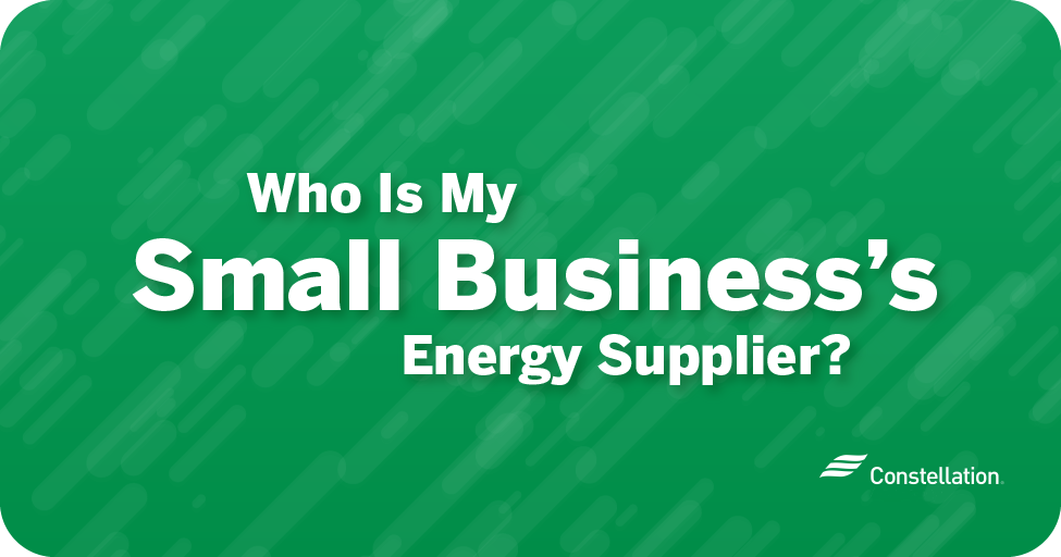 Who is my small business's energy supplier?