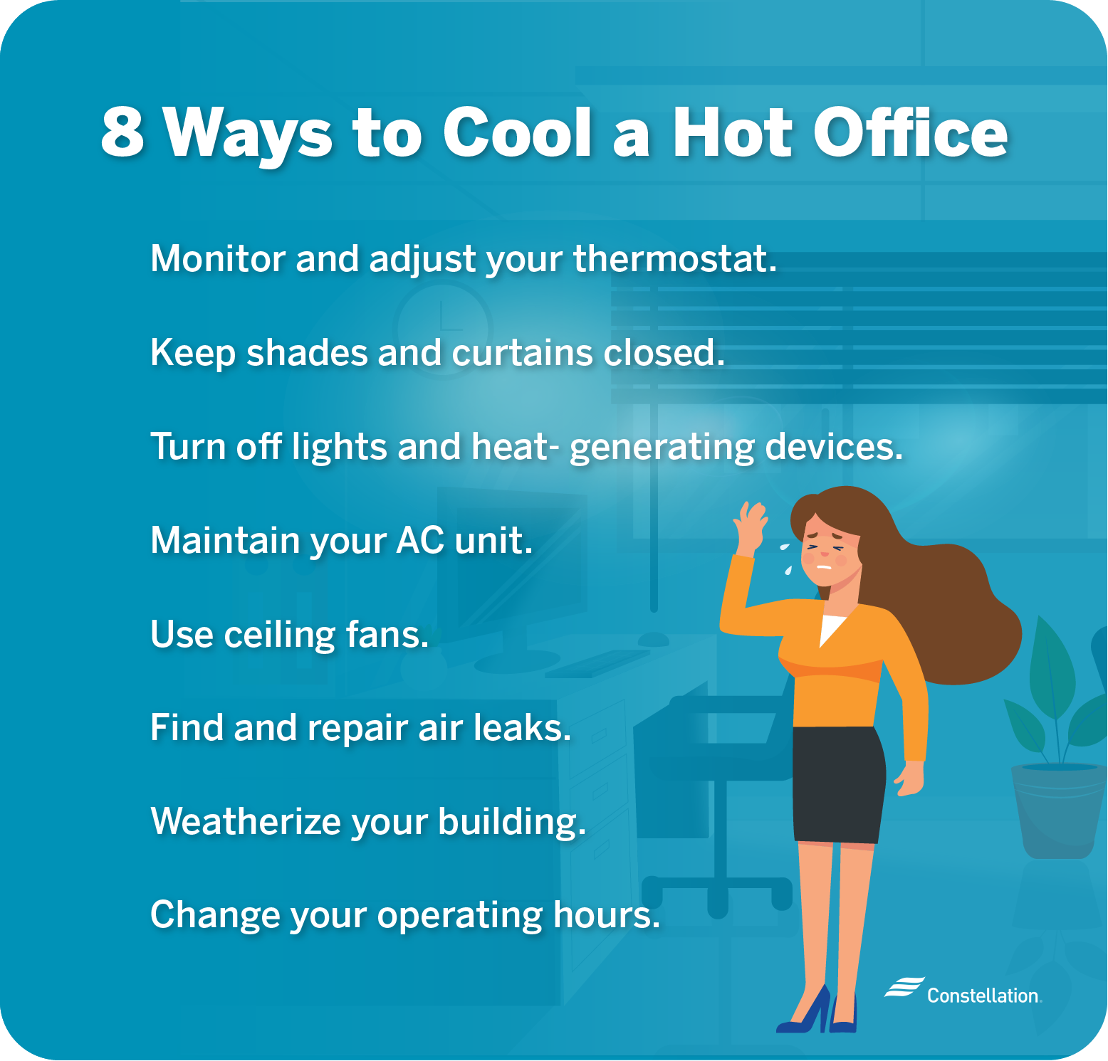 8 ways to cool a hot office