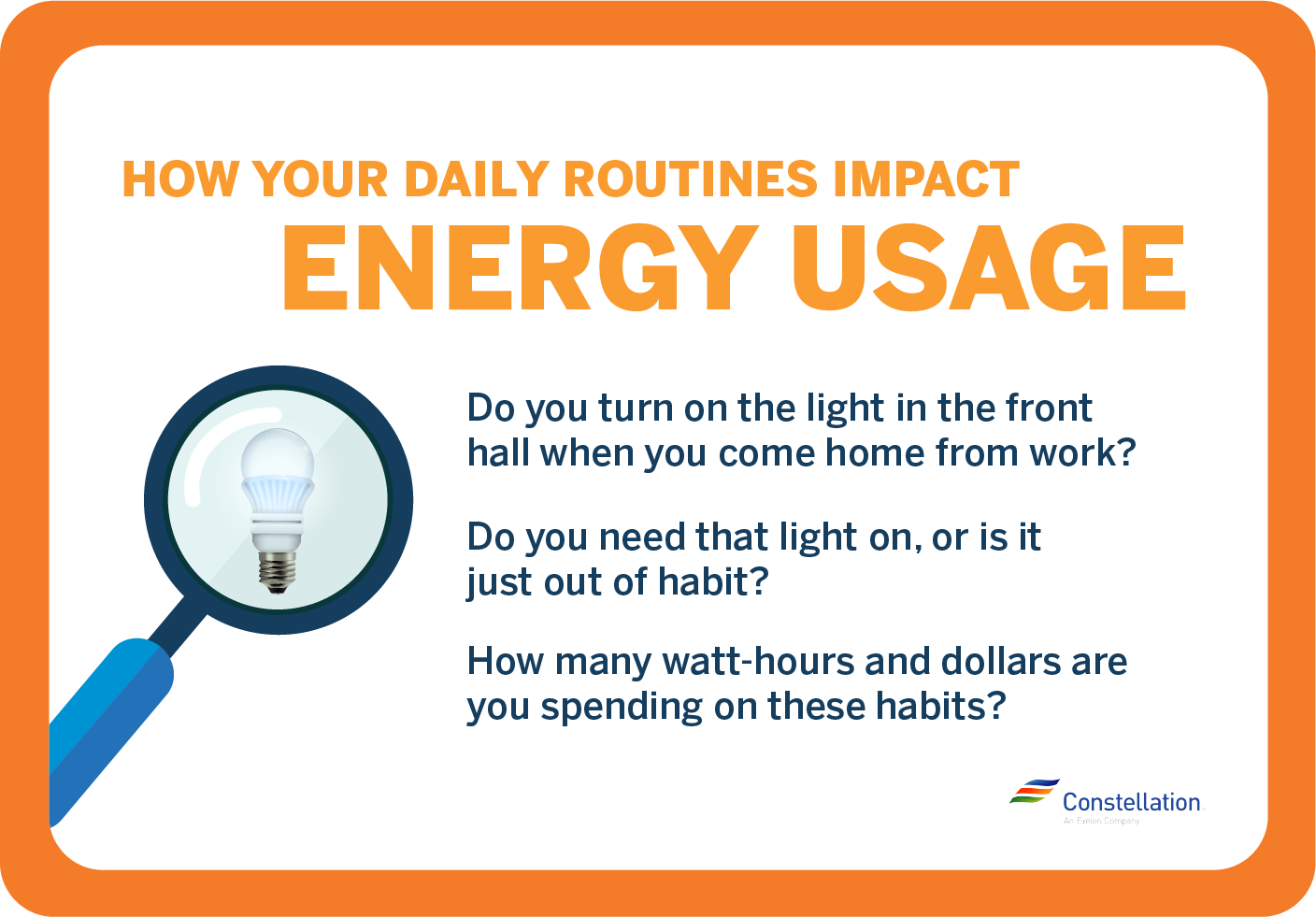 How your daily routines impact energy usage