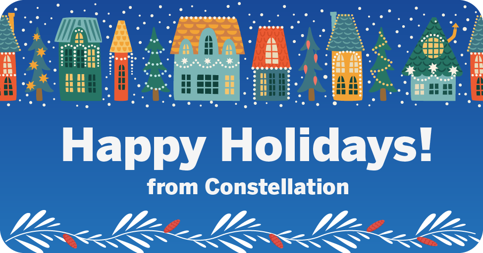 Happy holidays from Constellation