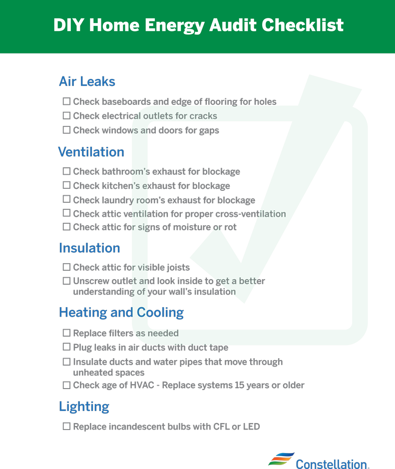 Home Energy Audit Checklist | Constellation