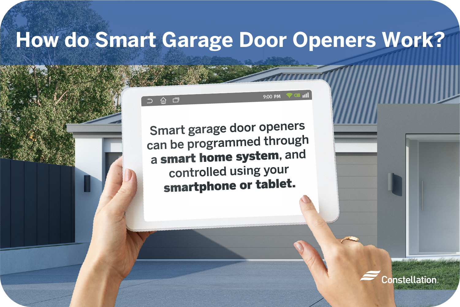 How do smart garage door openers work?