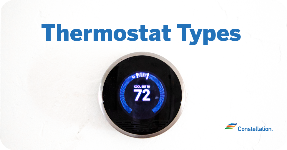 What are the different types of thermostats?
