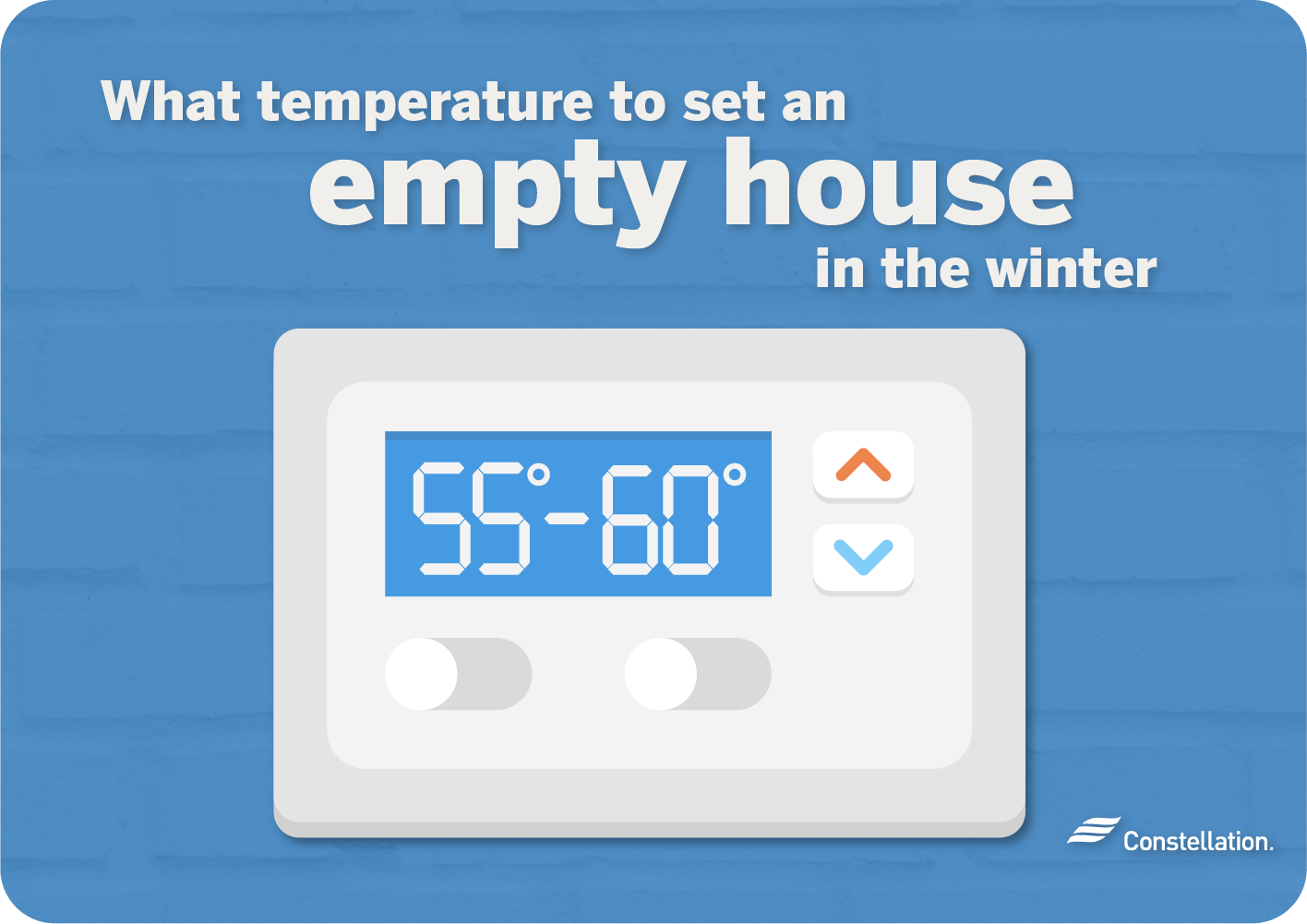 What temperature to leave an empty house in winter time