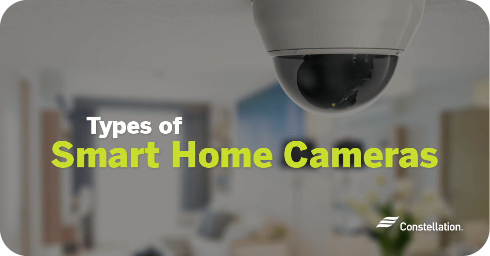 Types of smart home cameras.