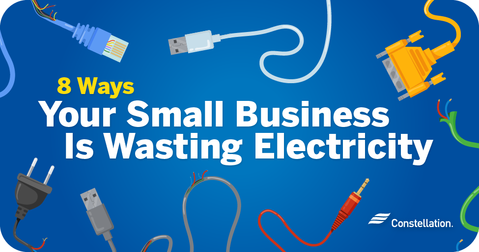 Small business wasting electricity.