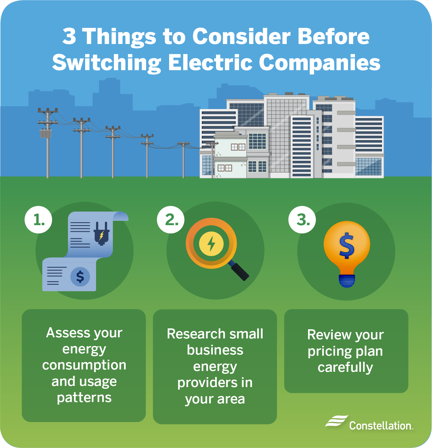 What to consider before switching electric companies.
