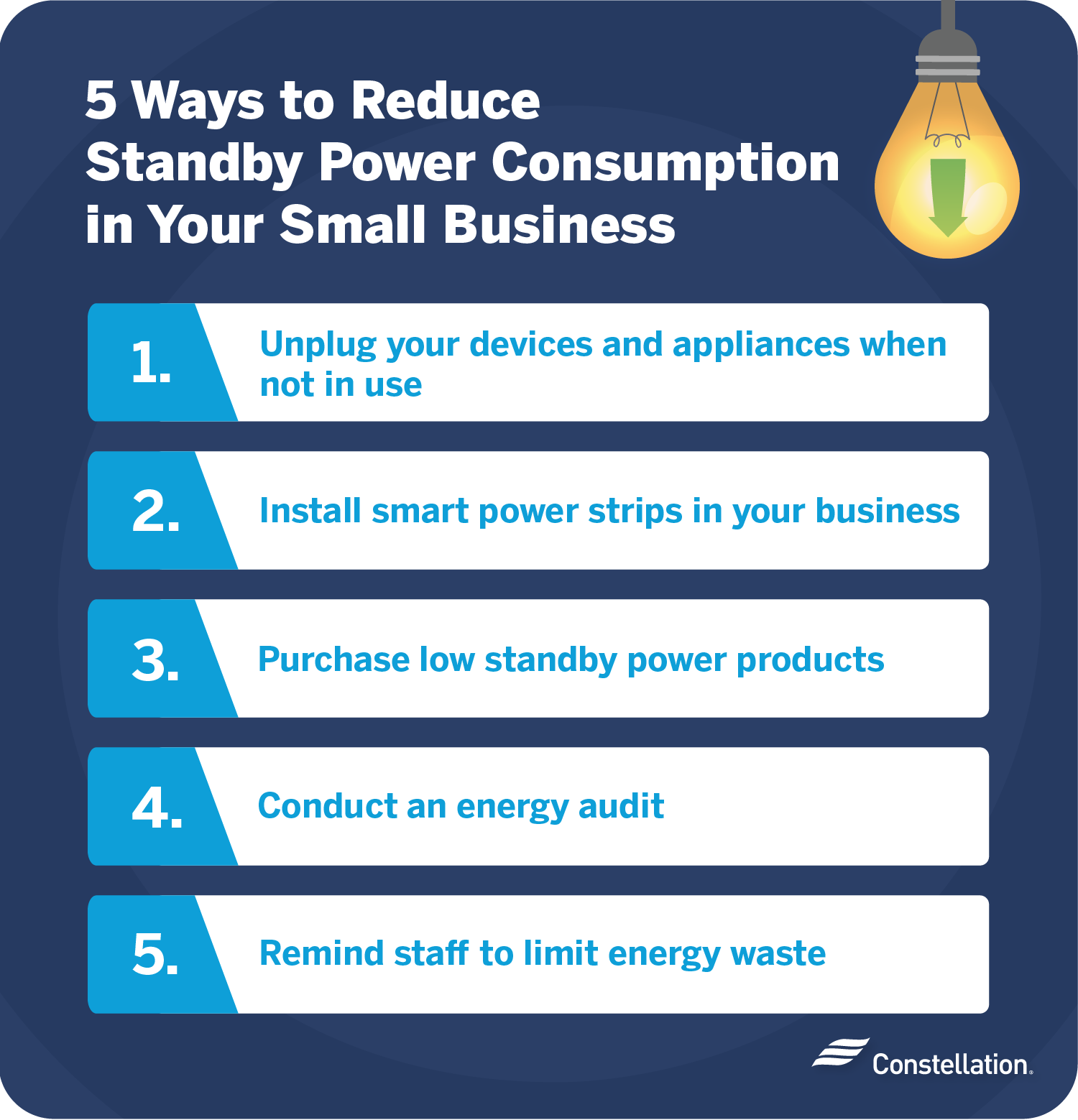 Ways to reduce standby power consumption in your small business.