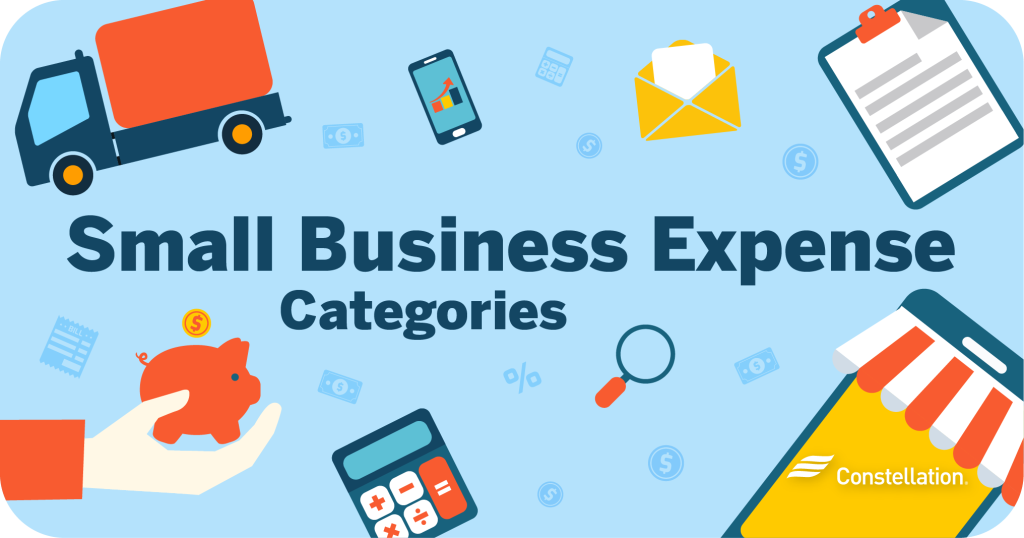 Small business expense categories.