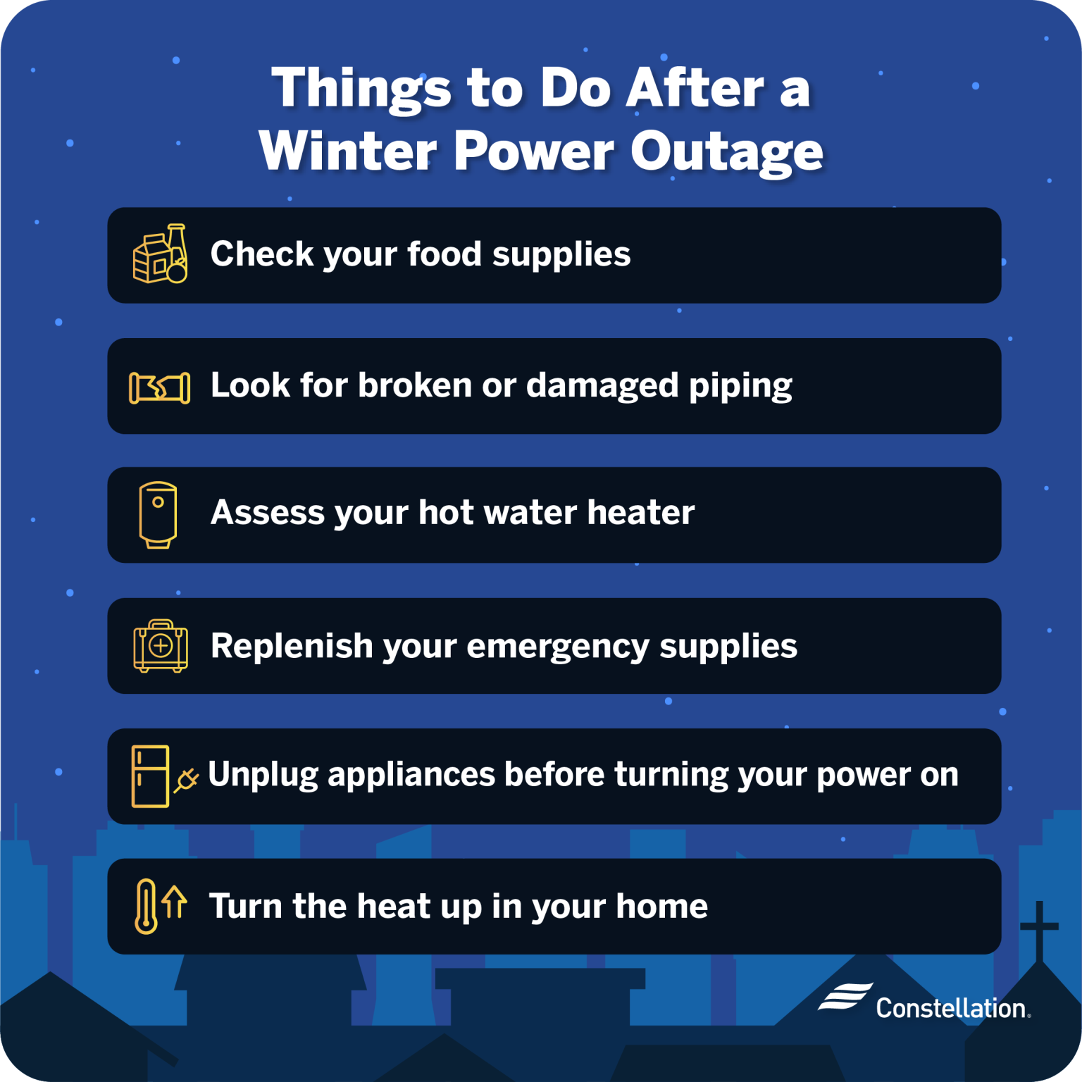 25 Tips on How to Prepare for a Winter Power Outage | Constellation