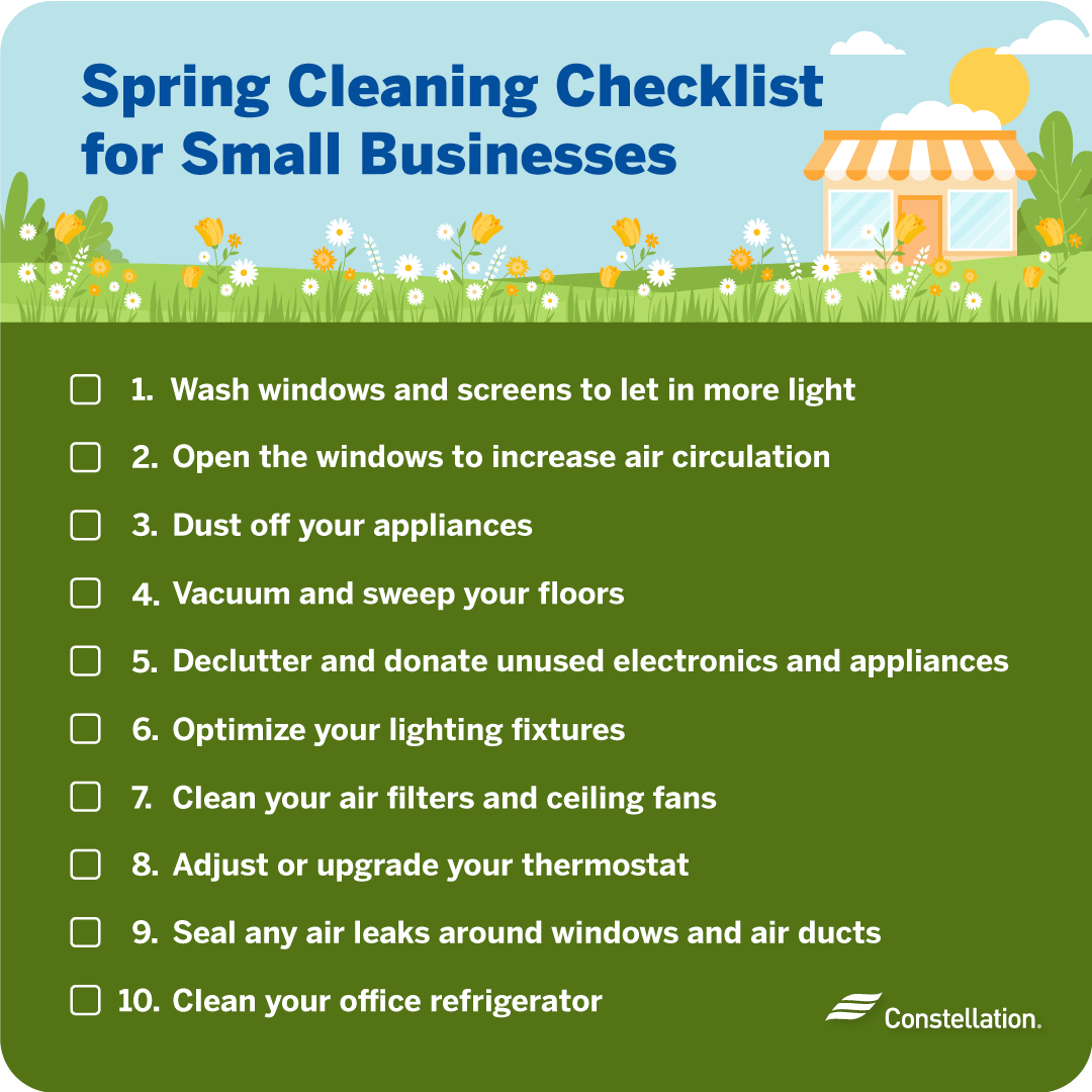 Spring cleaning checklist for small businesses