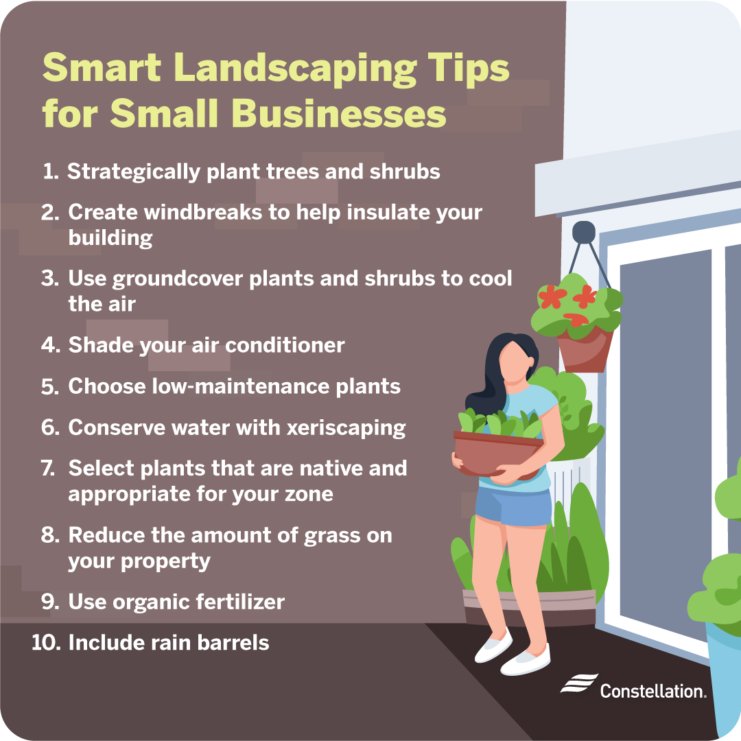 Smart landscaping tips for small businesses.