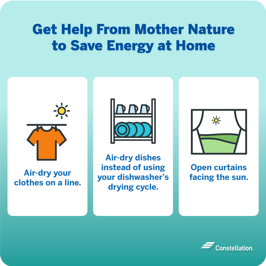 How to save energy at home.