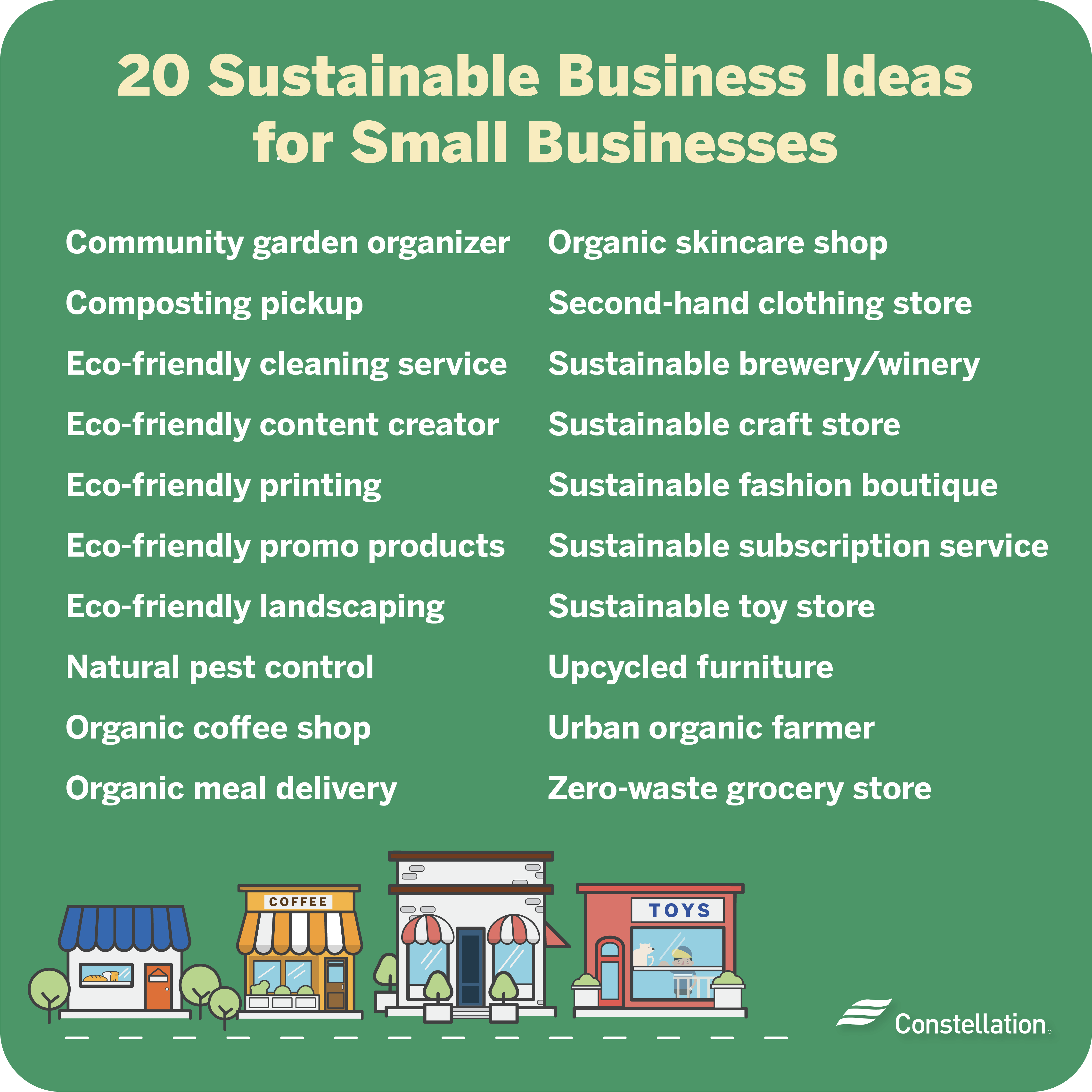 Eco-friendly small business ideas.