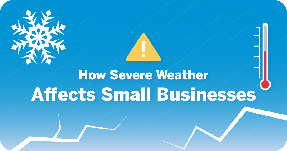 How severe weather affects small businesses.