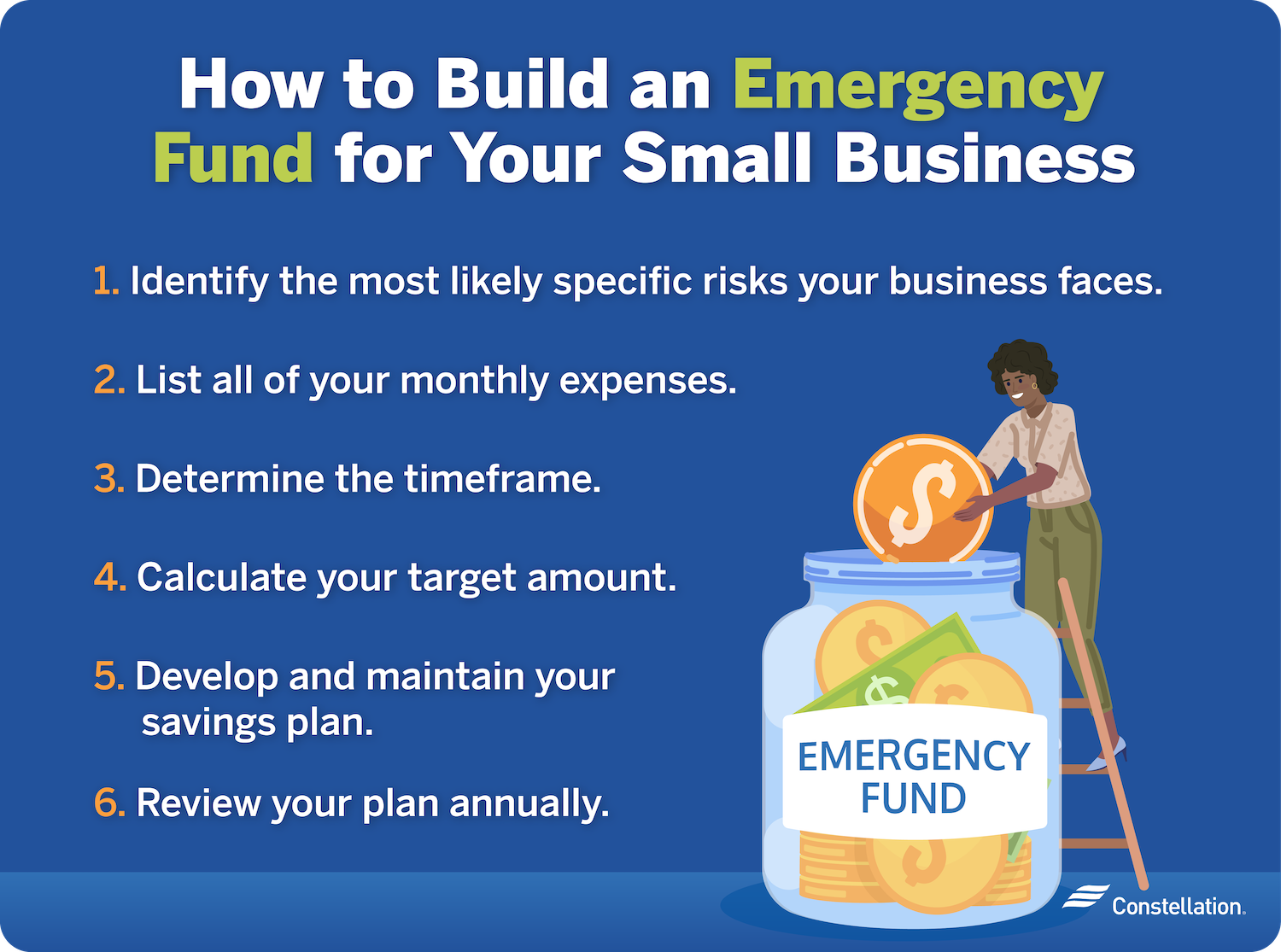How to create a small business emergency fund.