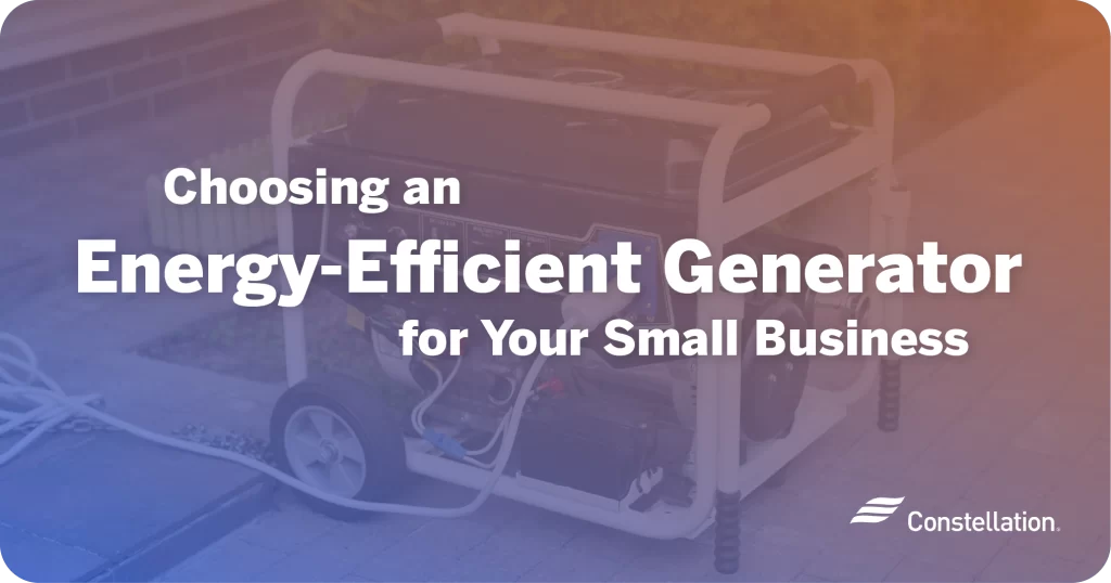 Choosing the best generator for small business use.