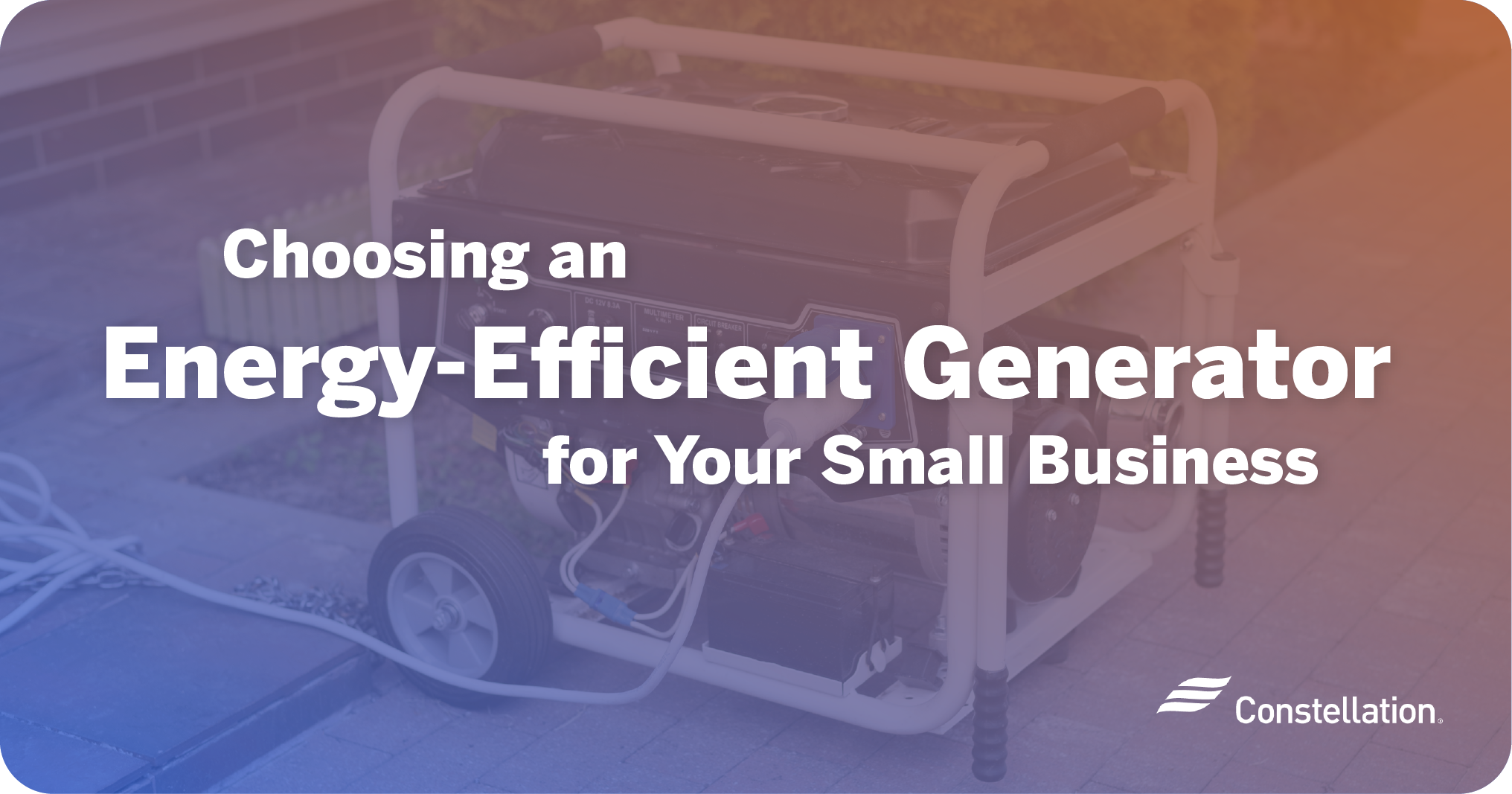 Choosing the best generator for small business use.