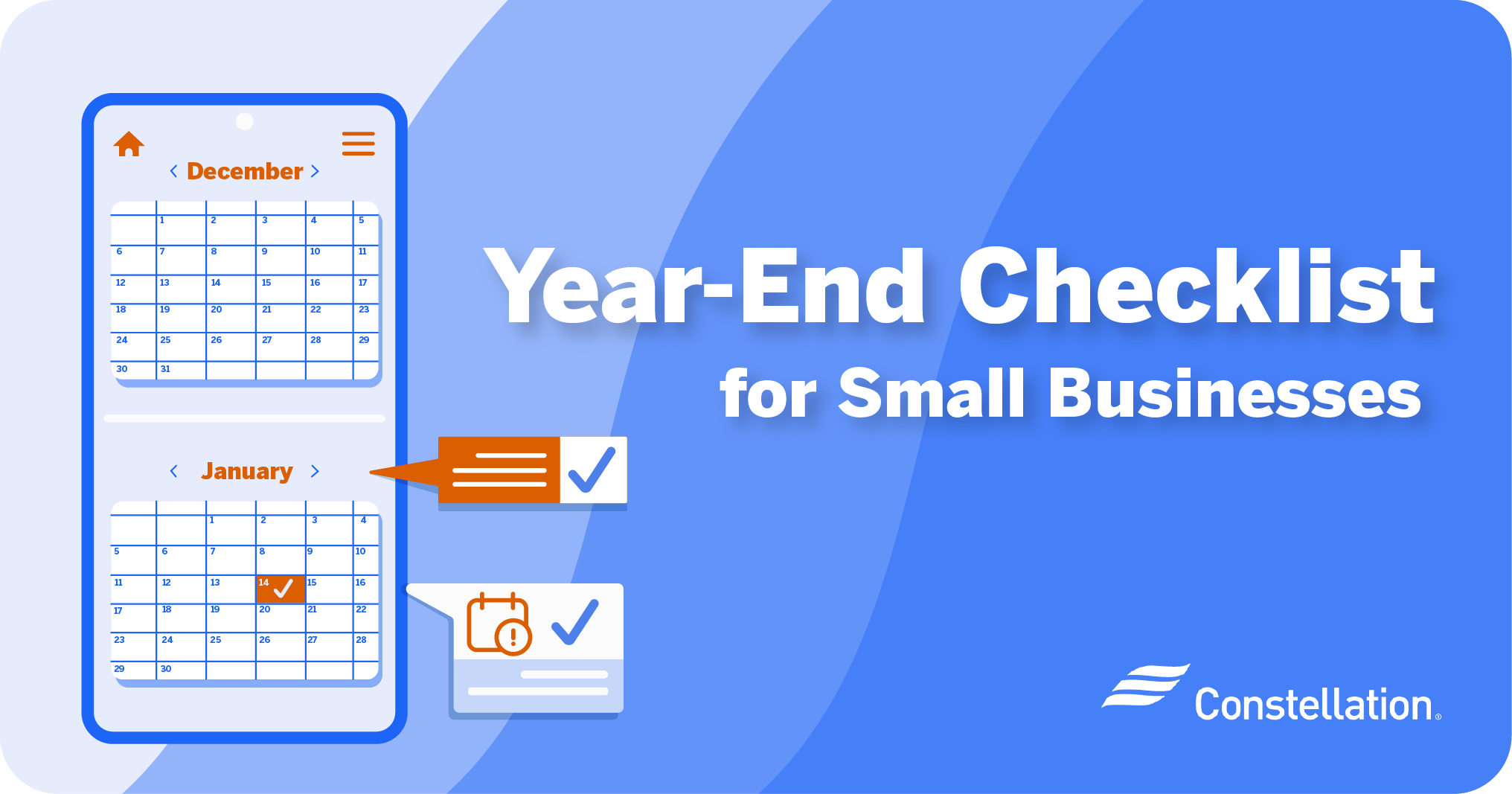 End of year checklist for small businesses.