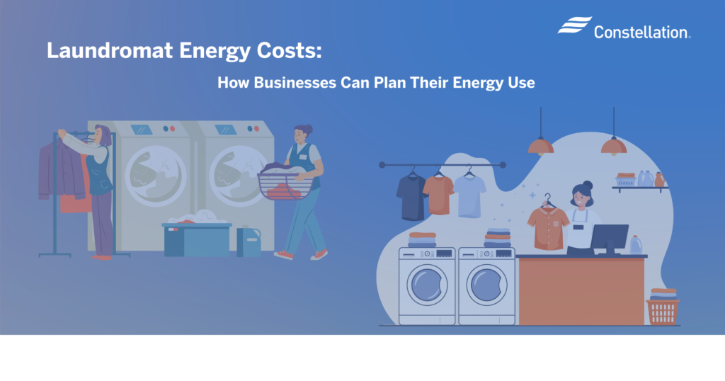 Where laundromats use the most energy including washers, dryers, water heating, lighting and HVAC systems.